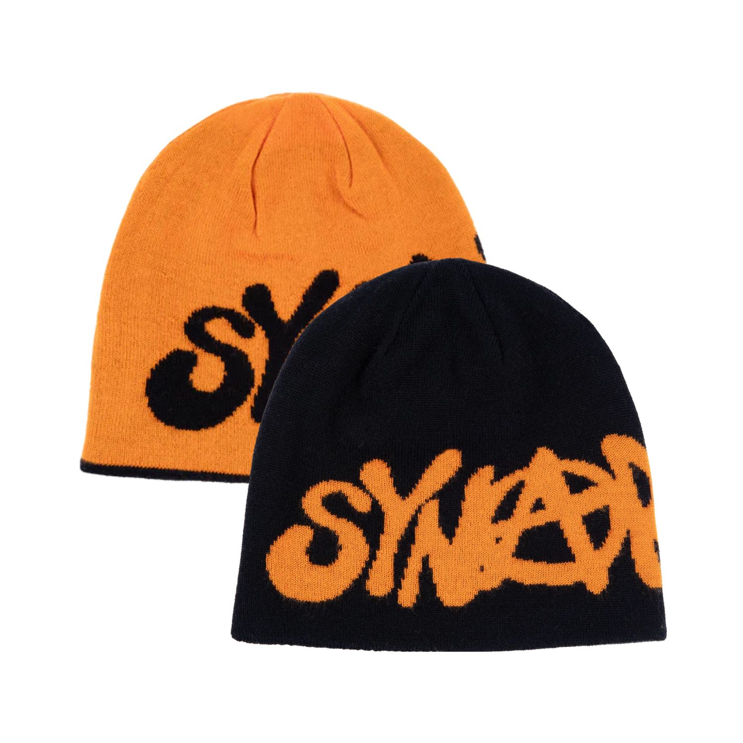 SynaWorld Reversible Synarchy Beanie - Black/Orange