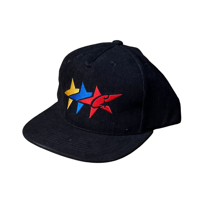 Corteiz  C-Star Corduroy Trucker - Black/Navy