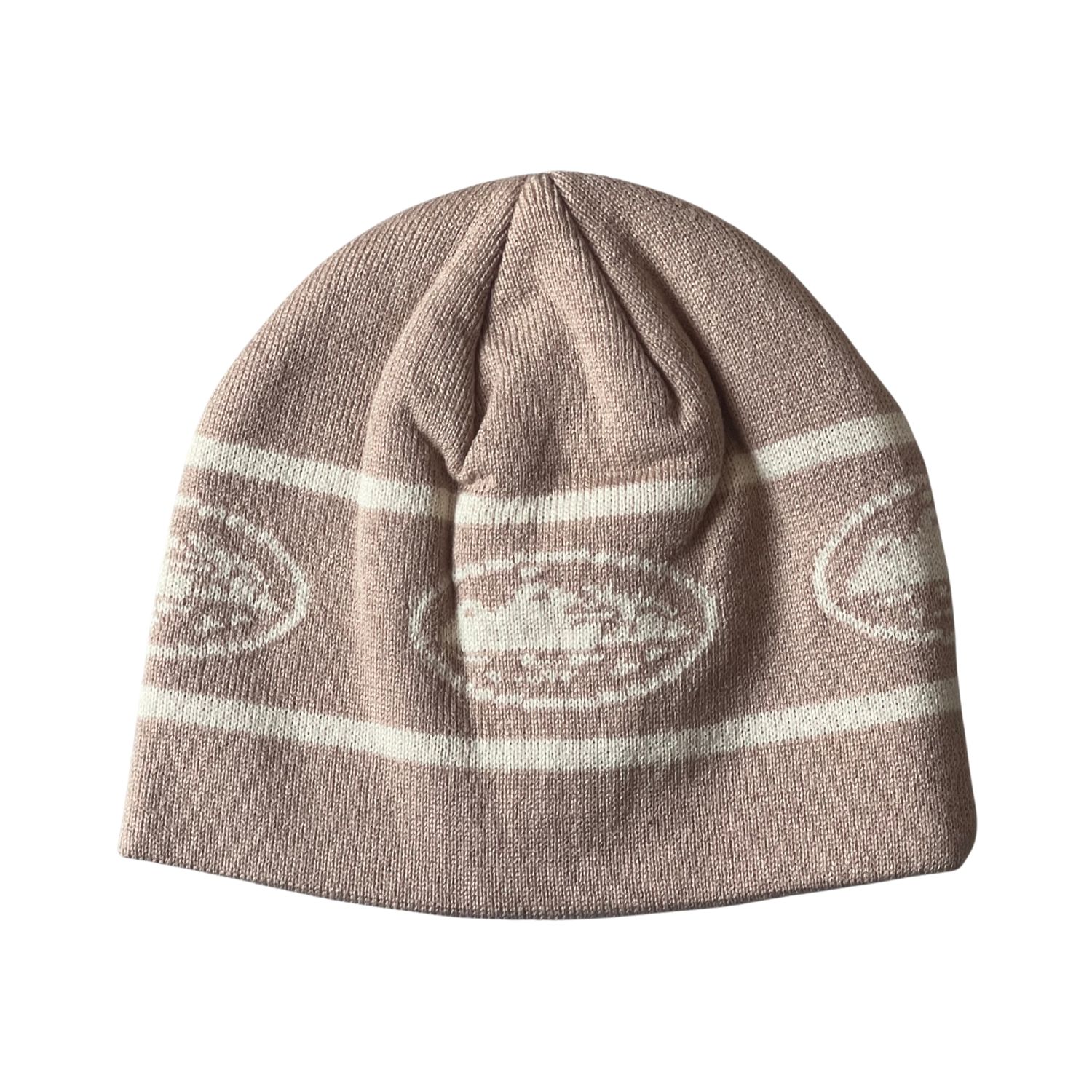 Corteiz Repeat Alcatraz Beanie - Brown Cream