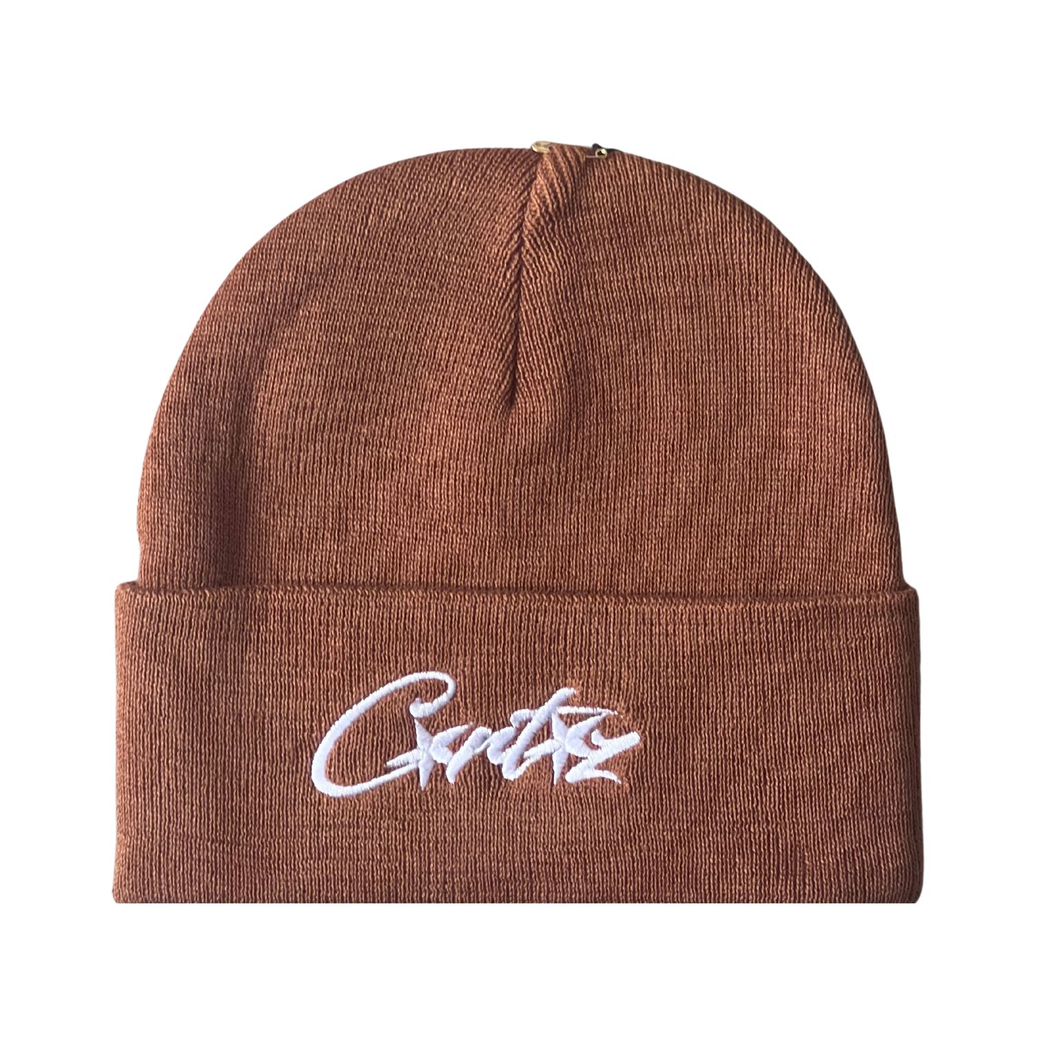 Corteiz Allstarz Folded Beanie - Brown