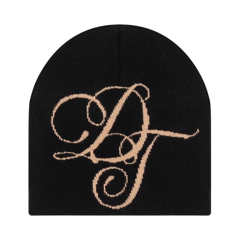 Denim Tears Metallic Gold Script Beanie