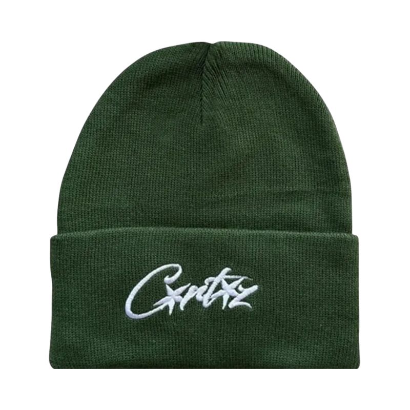 Corteiz Allstarz Folded Beanie - Green