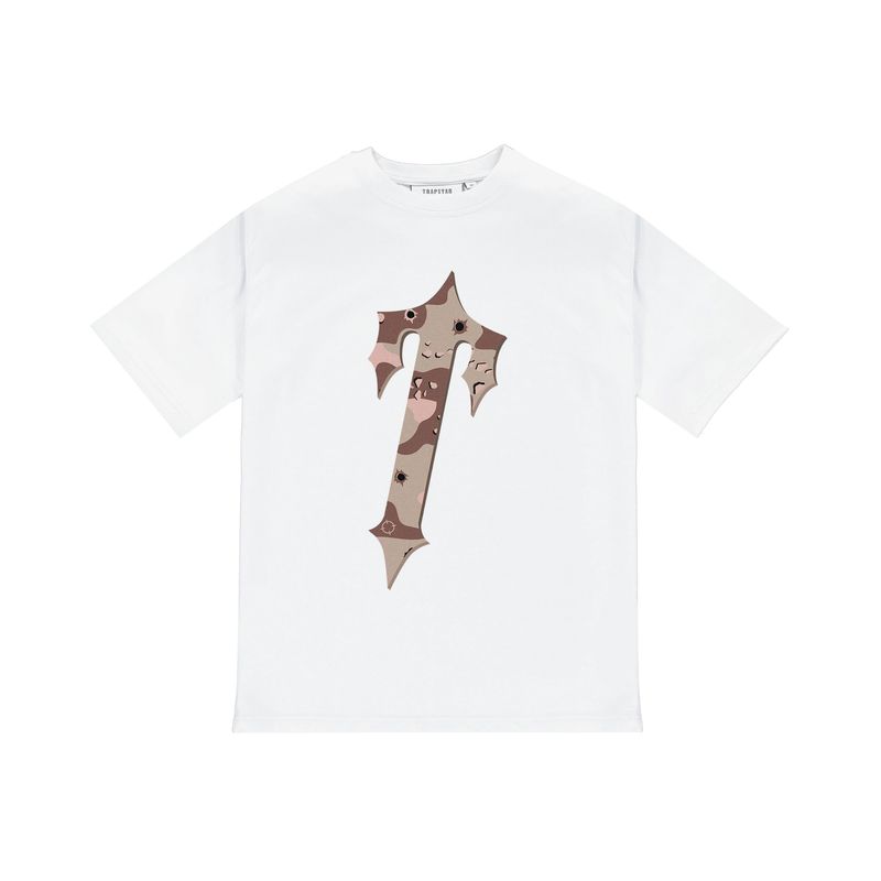 Trapstar Irongate T Tee Desert Camo Edition - White