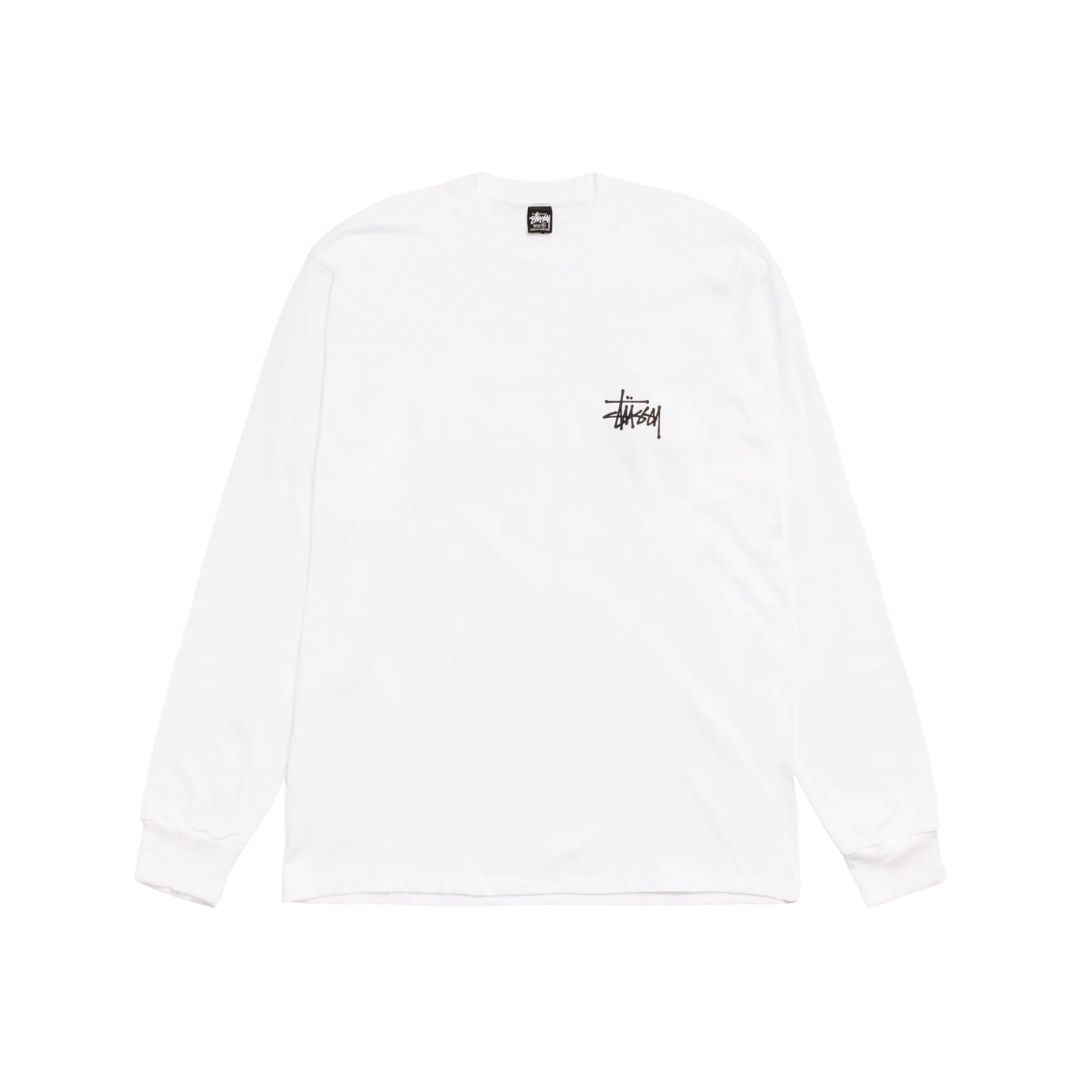 Basic Stüssy Ls White