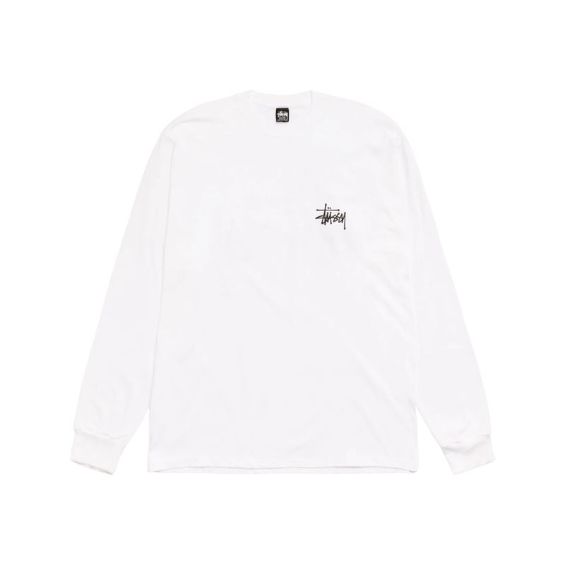 Basic Stüssy Ls White