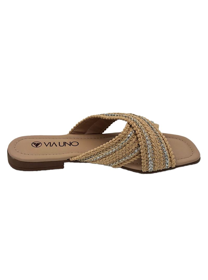 Sandalia Plana Dublin, Color: Beige, Talle Uruguayo: 36