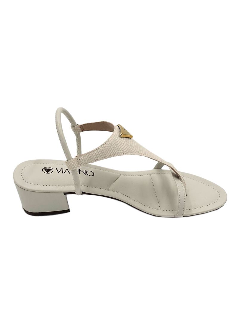 Sandalia Charlotte, Color: Blanco Off, Talle Uruguayo: 35