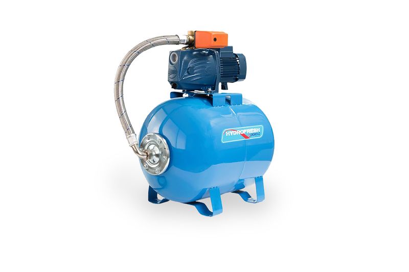 Bomba pedrollo jet 3/4hp jswm1bx/50l tanque hydrofresh de 50lts