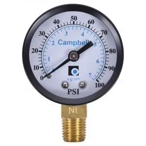 MANOMETRO CAMPBELL 0-100PSI PG1T-N