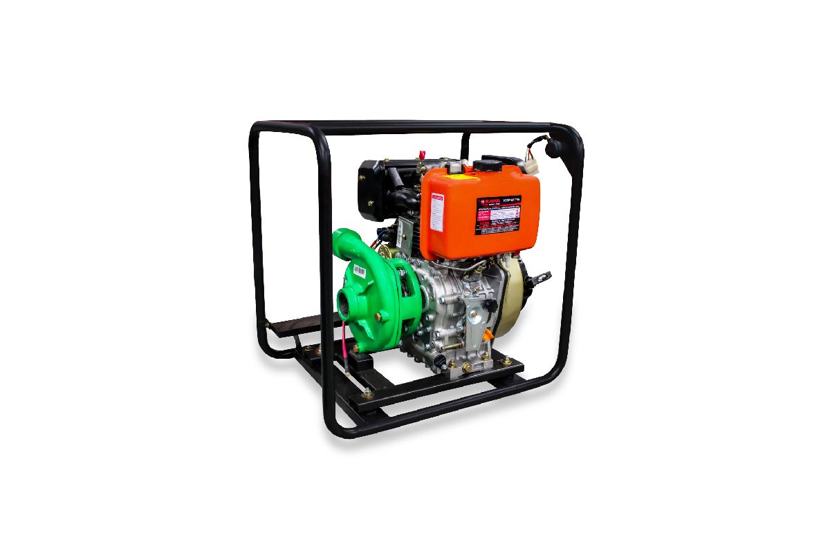 BOMBA DE PRESION KAMA KDP30THE 3in C/MOTOR DIESEL KAMA KM186FE A. ELECTRICO