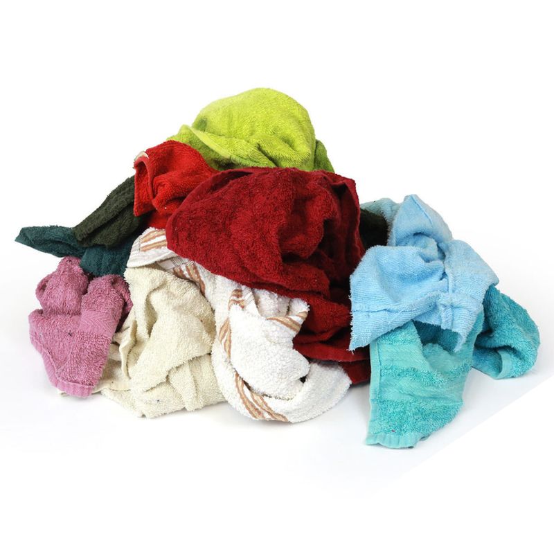 Recycled Colored Terry Cloth Mix - 25 LB Bag