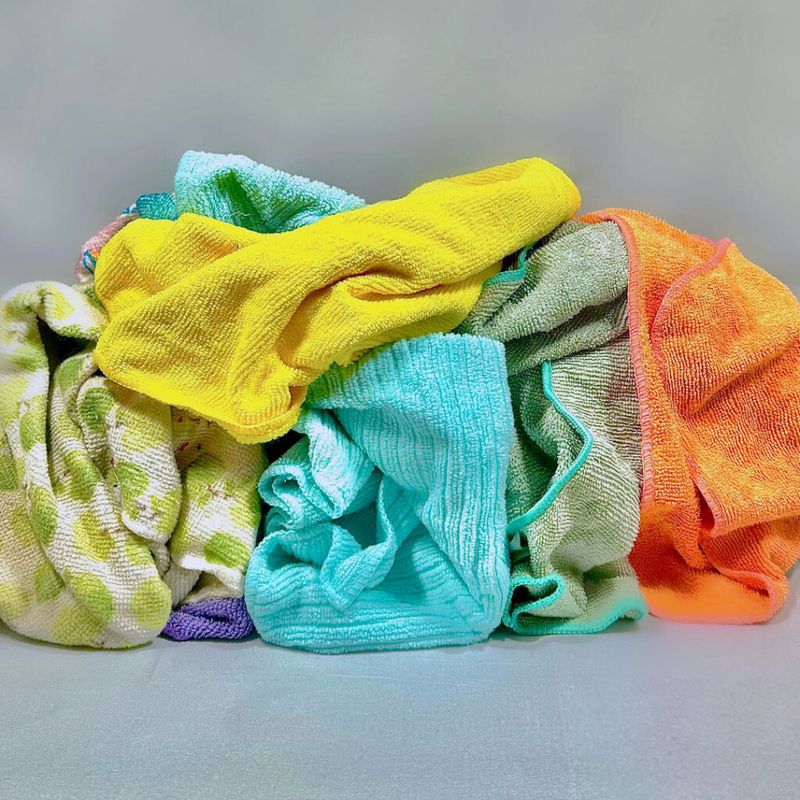Recycled Microfiber Towels - 25 LB Bag