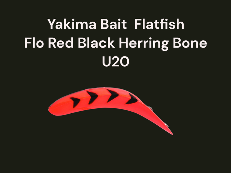 Flatfish Flor Red Black Herringbone