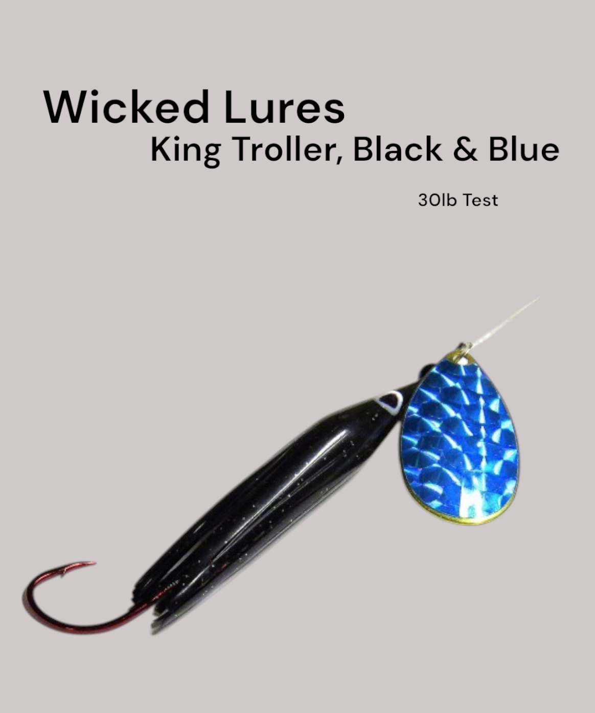 Wicked Lures King Troller Blk\ Blue
