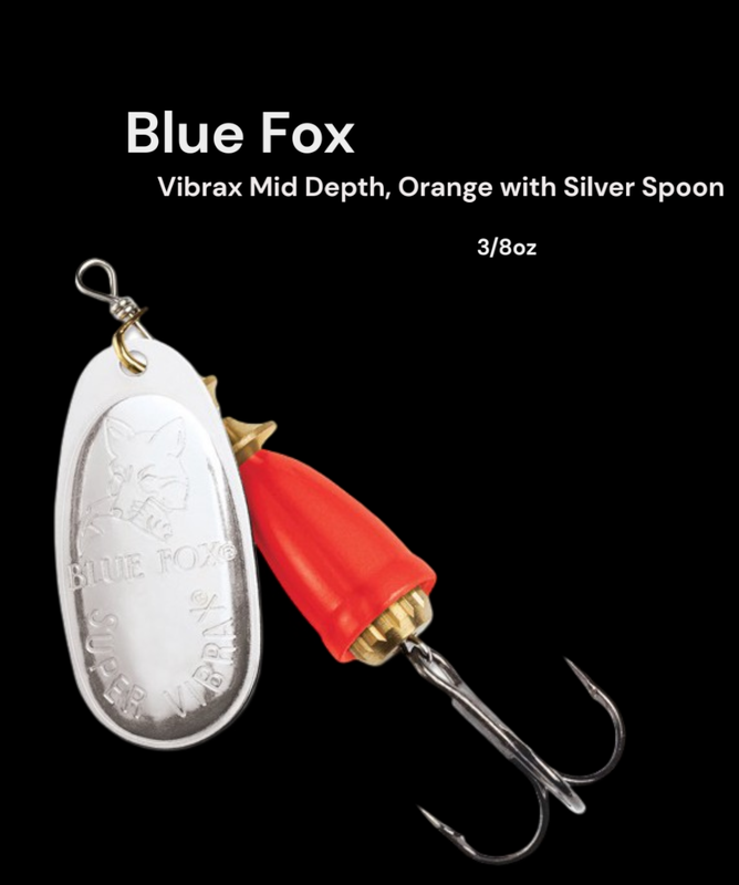 Blue Fox 3/8 Oz Orange With Silver Spoon