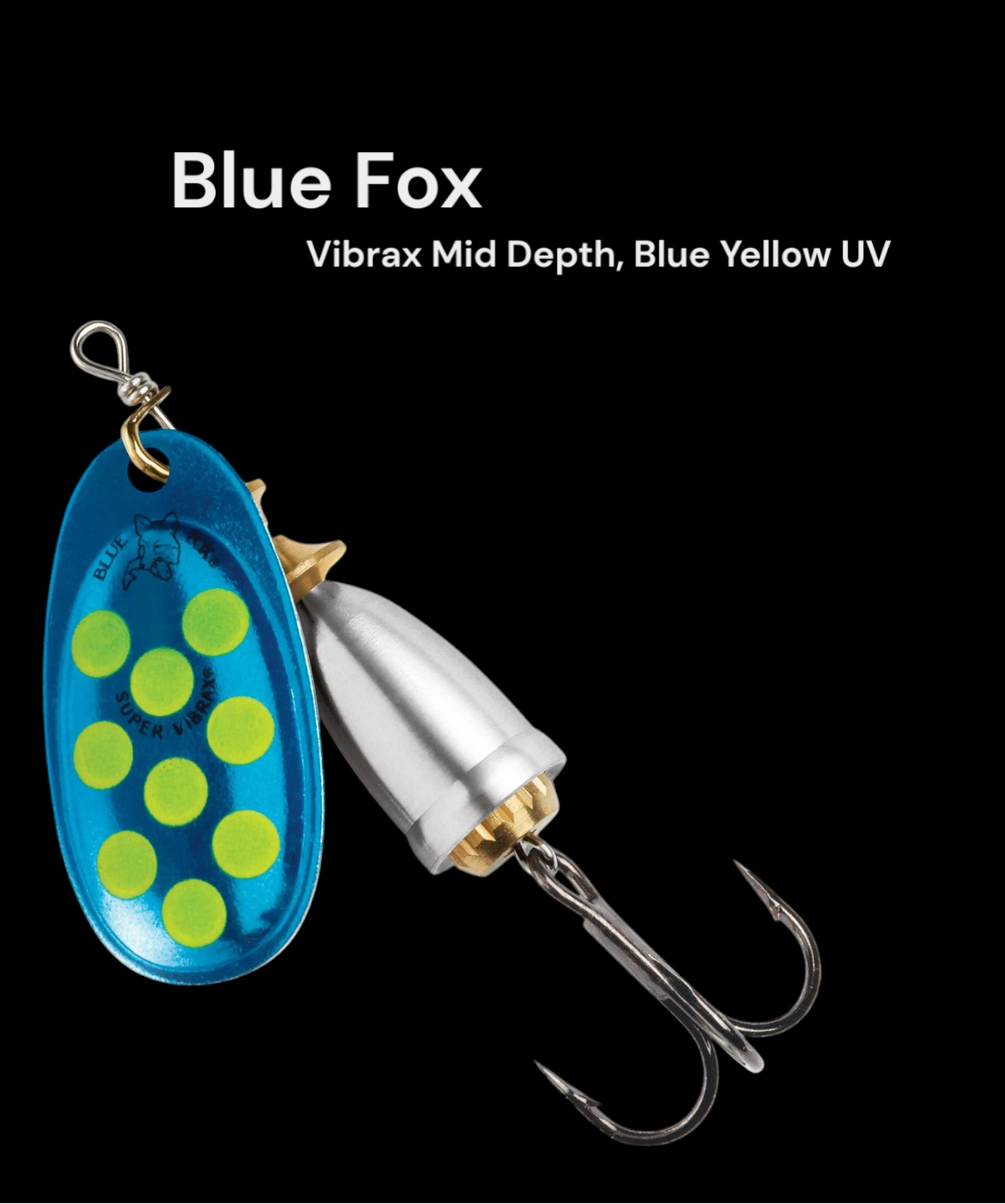 Blue Fox 1/8 Oz Blue Yellow Uv