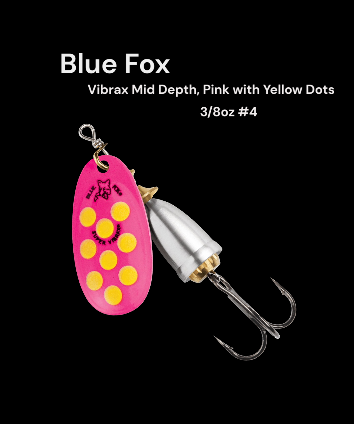Blue Fox Pink w/ Yellow Dots Sz4