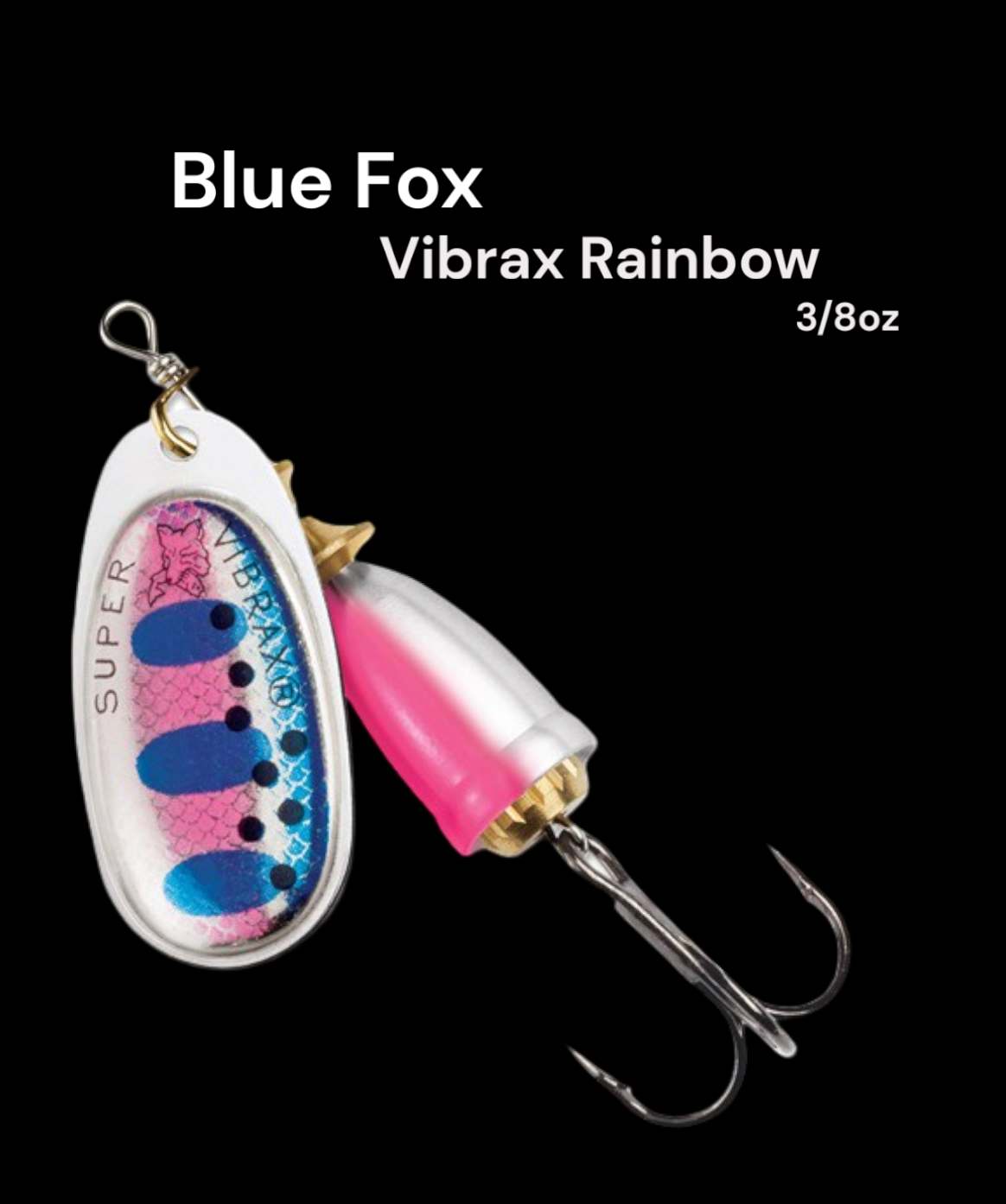 Blue Fox Vibrax 3/8 Oz Rainbow