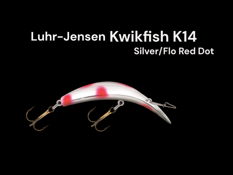 Kwikfish K14 Rattle Silver Red Dot