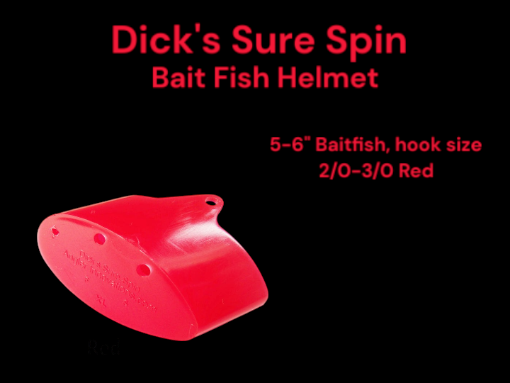 Sure Spin Bait Helmet Red