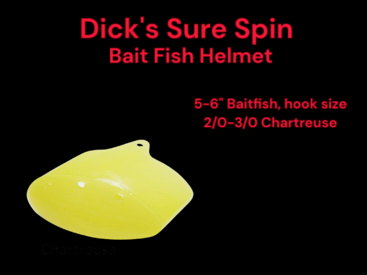 Sure Spin Bait Helmet Chartreuse