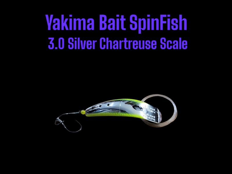 Spin-N-Fish Silver Chartreuse Scale 4&quot;