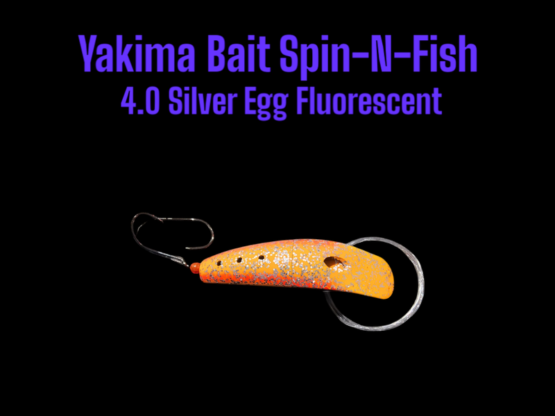 SpinFish 4.0&quot; Silver Egg Fluorescent
