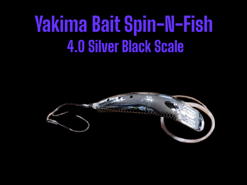 Spin-N- Fish Silver Black Scale 4&quot;