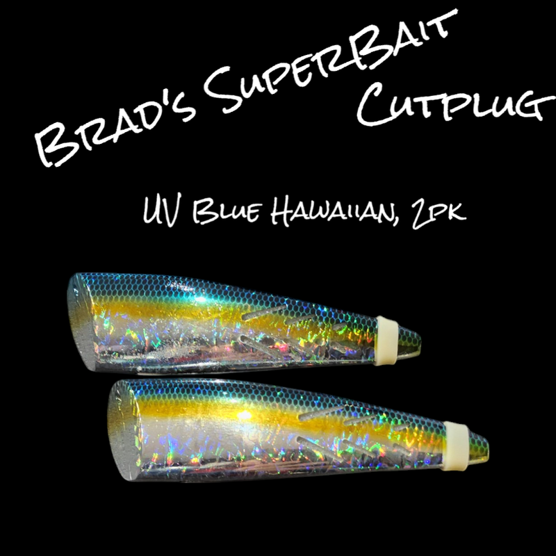Brads Cut Plug Blue Hawaiian