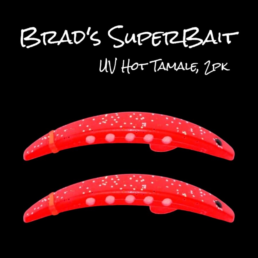 Brad&#39;s Hot Tamale Super Bait Casting Trolling Lure, 4&quot;, #2 Treble