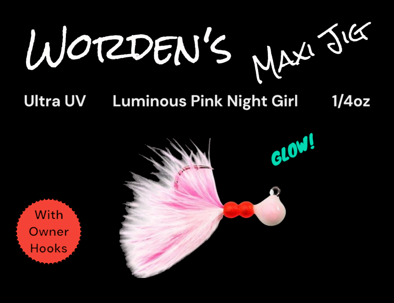 Maxi Jig 1/4oz Lum Pink Night Girl
