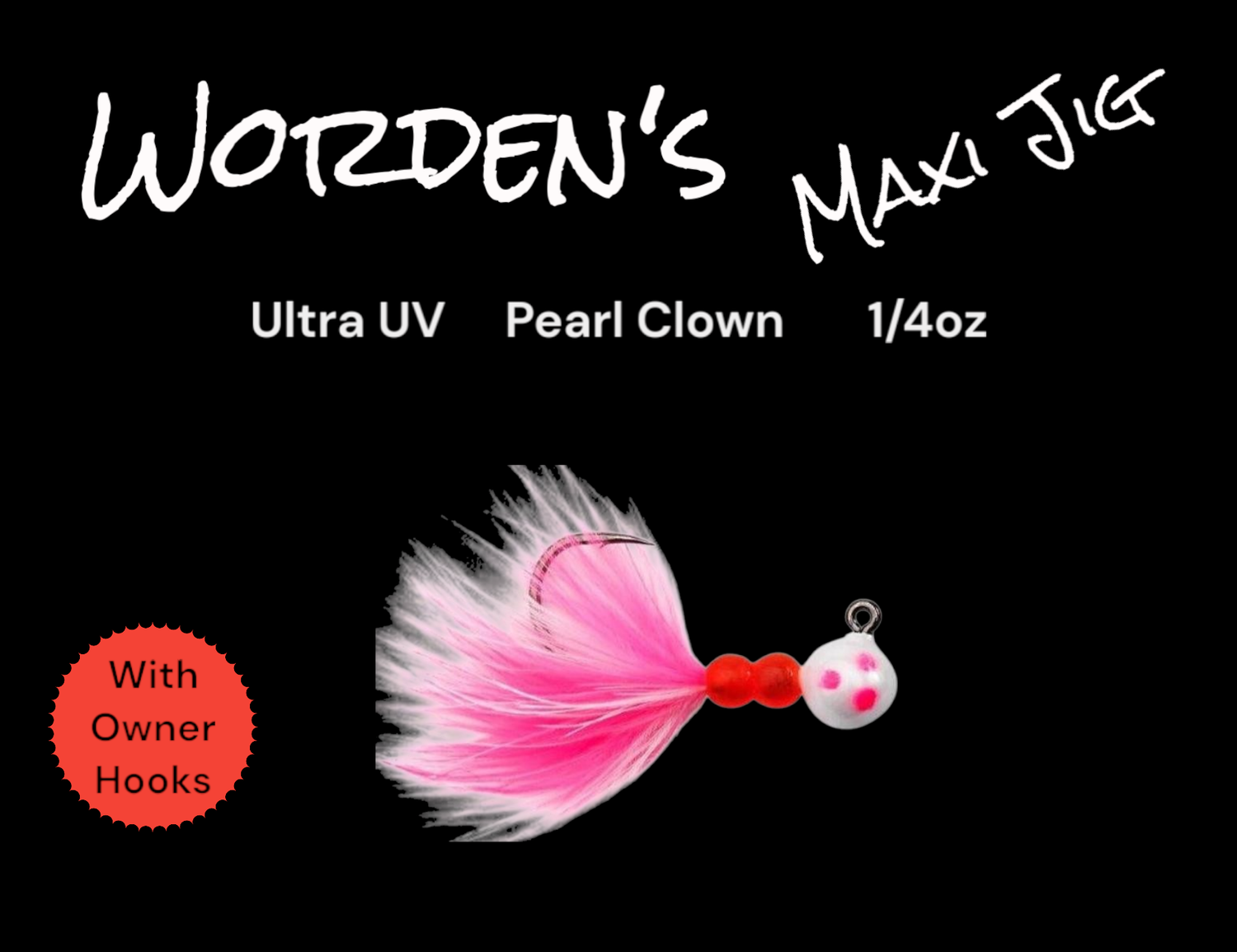 Maxi Jig 1/4oz Pearl Clown