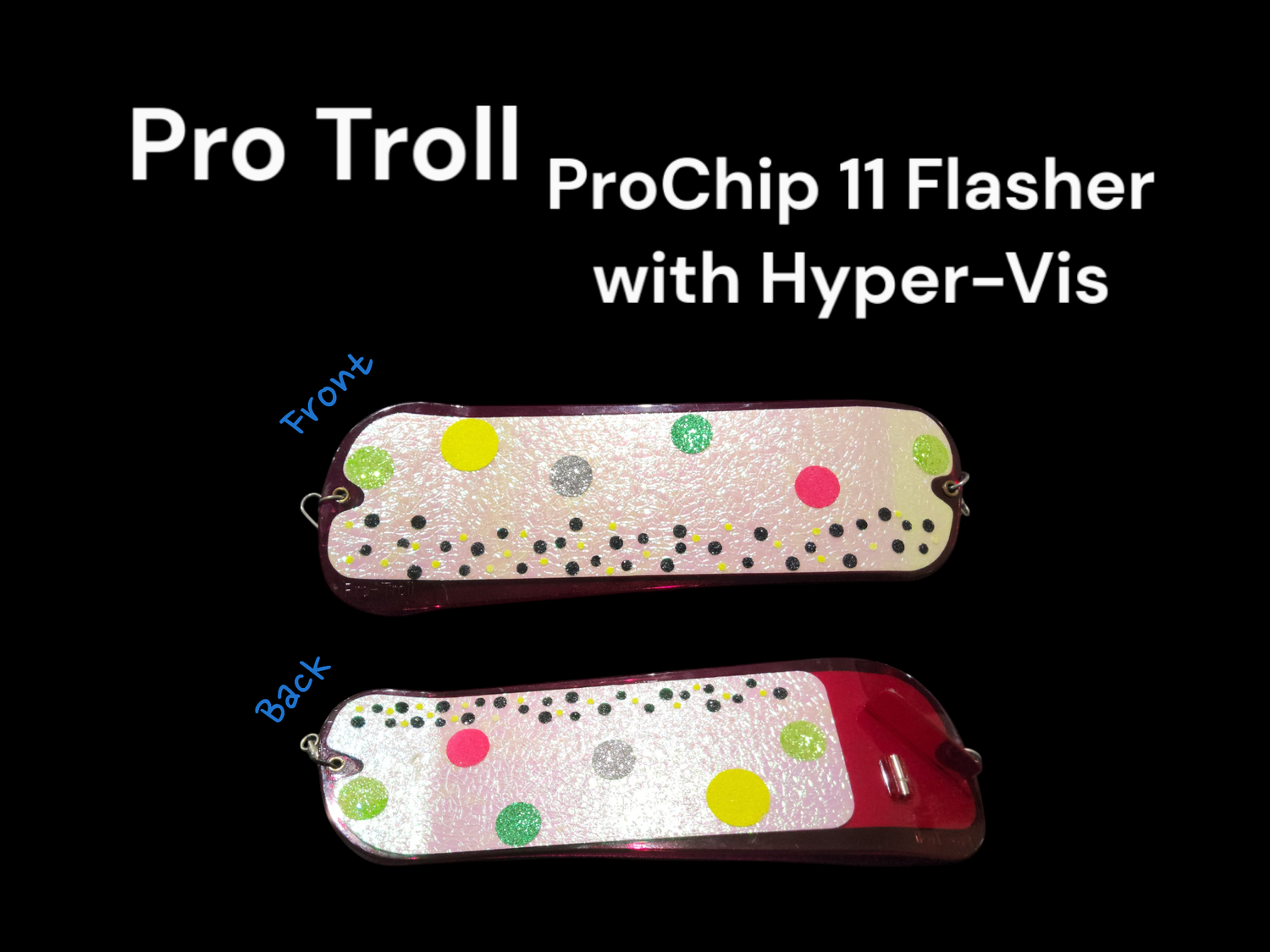 Pro Troll ProChip 11 Flasher w Agitator Fin Glow White