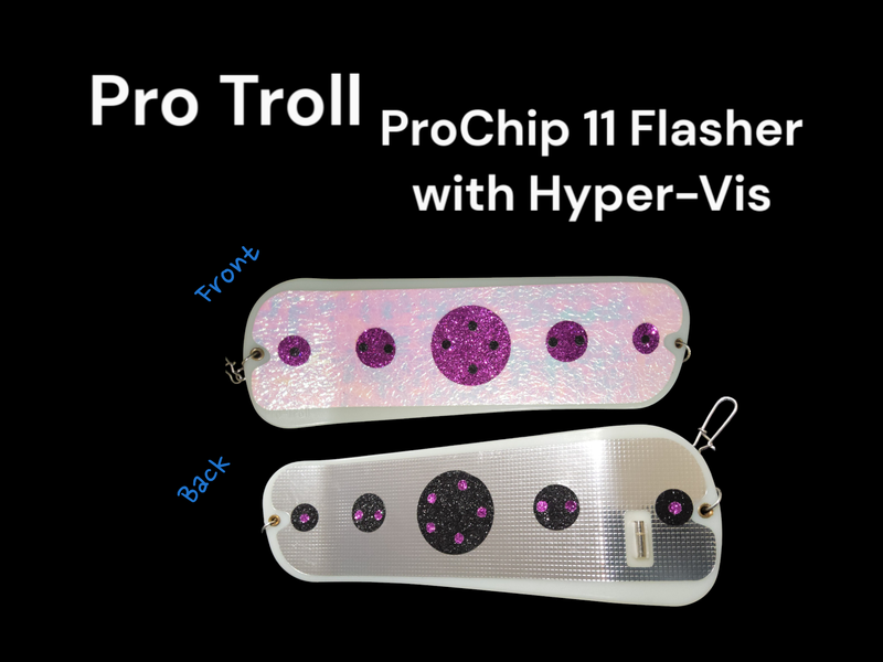 Pro Troll 11&quot; Flasher  Hyper Viz Yellow Black Gold