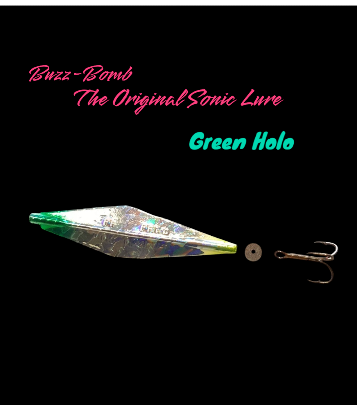 Buzz Bomb Sonic Lure Green Holo