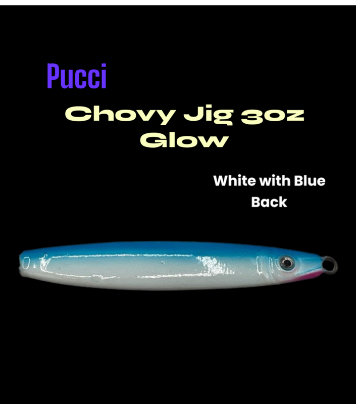 Pucci Glow 3oz Chovy White With Blue Back