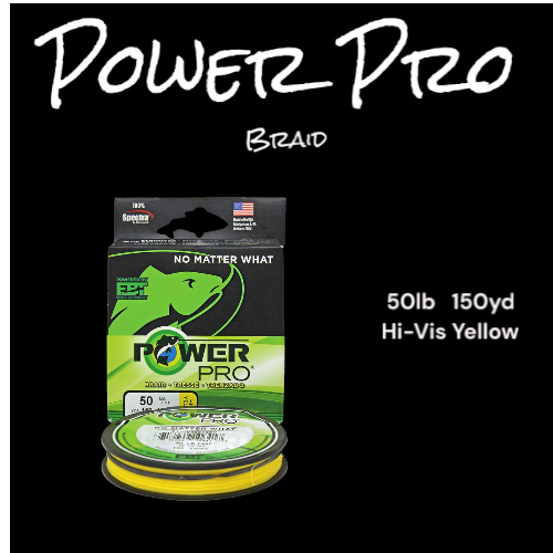 Power Pro 50 Lb Braid 150 Yrds