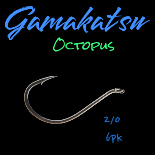 Gamakatsu Octopus Hooks 2/0 6 Pk