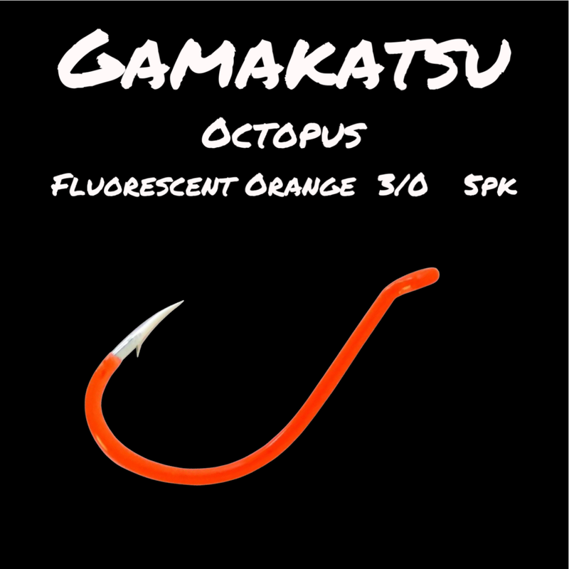 Gamakatsu Octopus 3/0 Hooks Orange