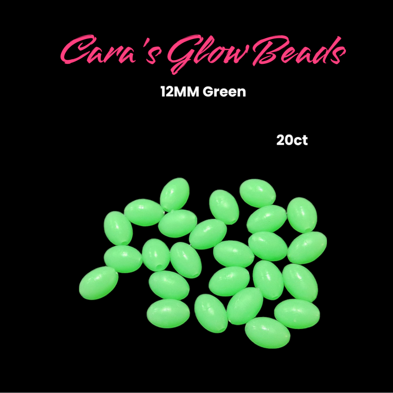 Cara&#39;s Glow Beads 12mm 20