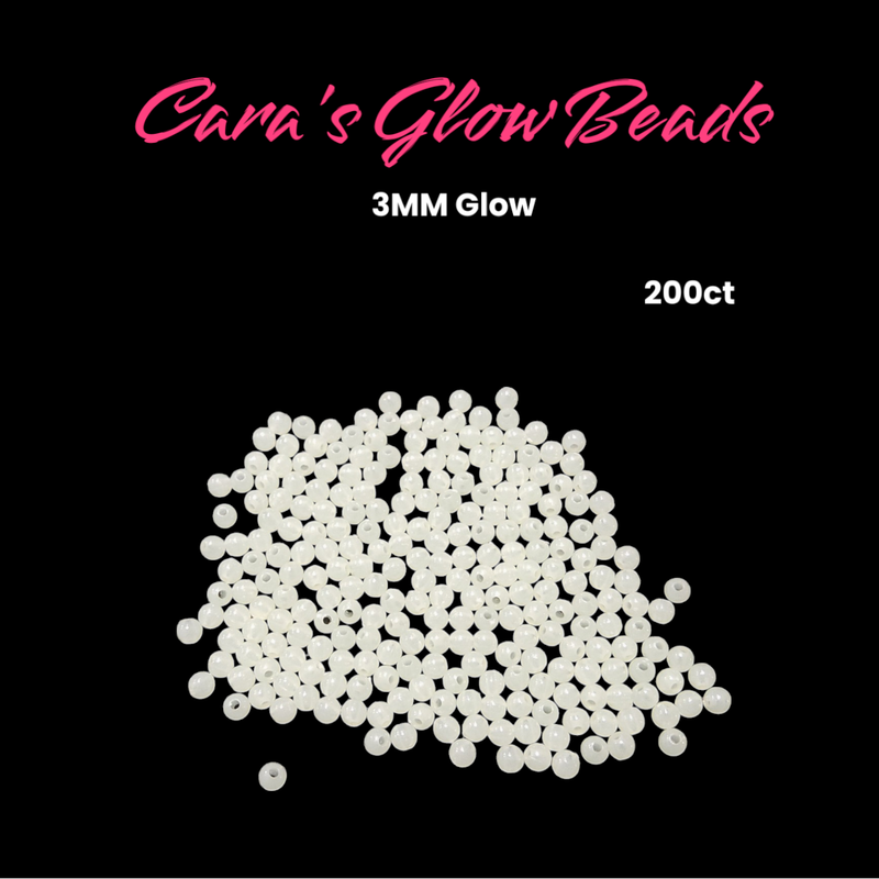 Cara&#39;s Glow Beads 3mm 200