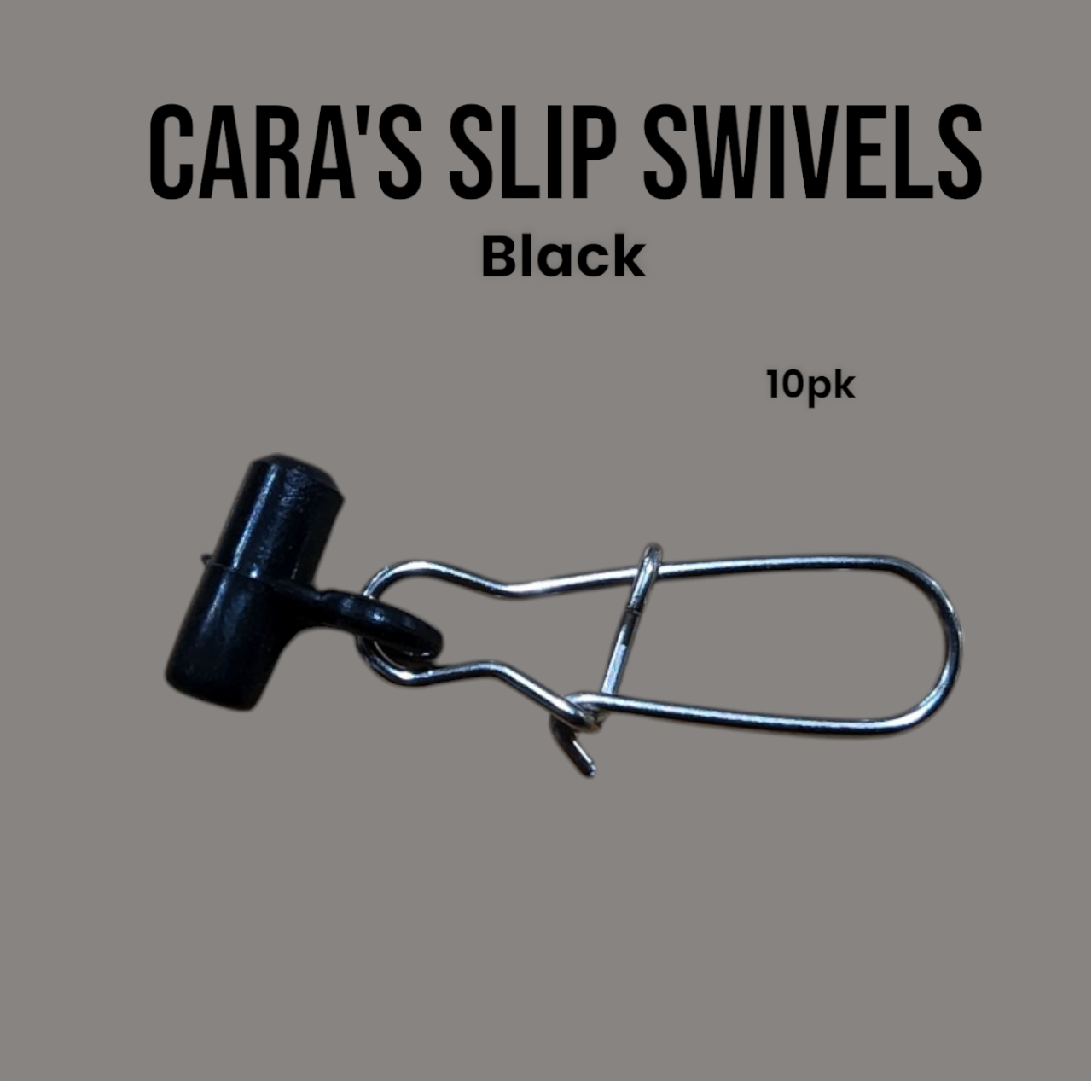 Cara&#39;s Slip Swivels Black 10
