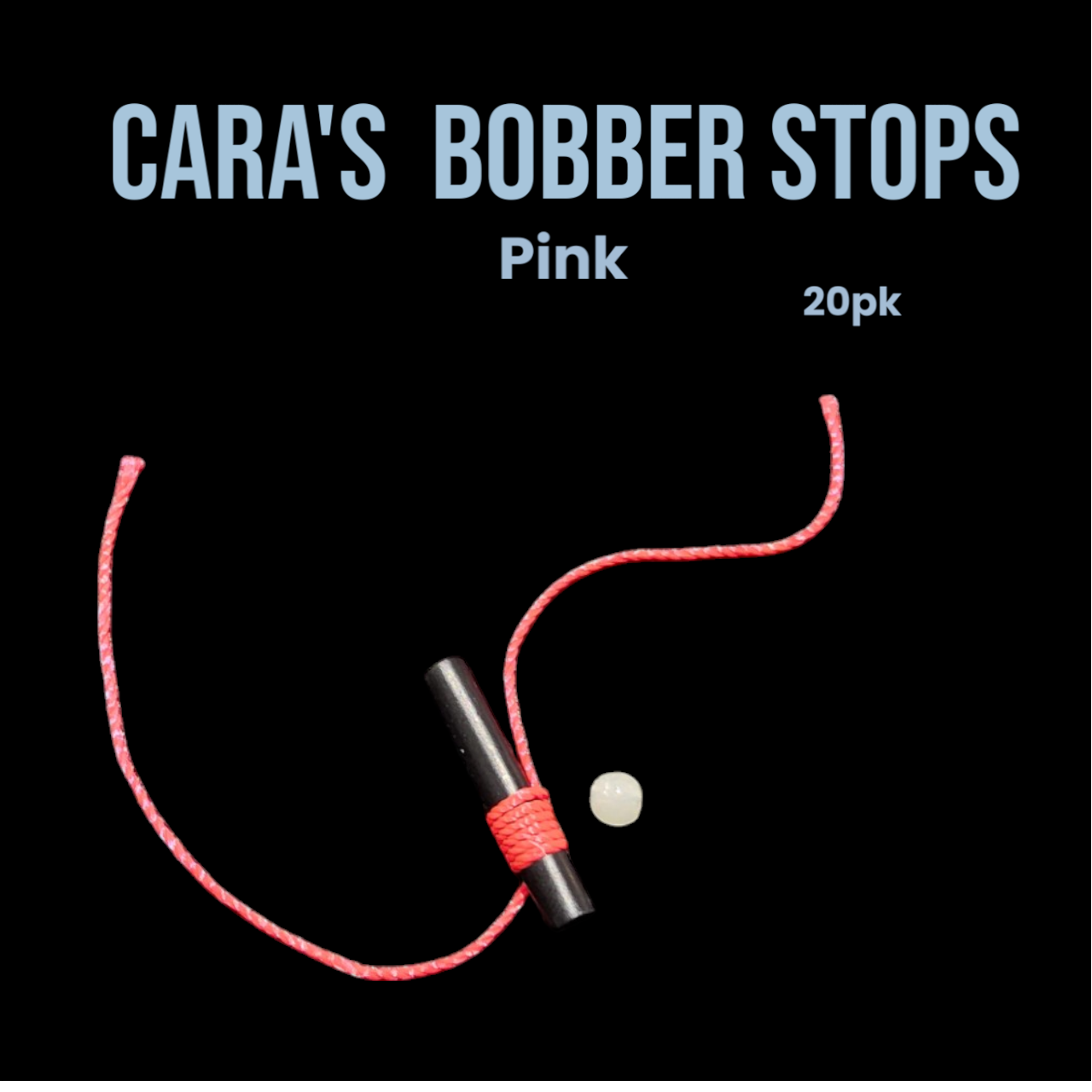 Cara&#39;s Bobber Stops Pink 20