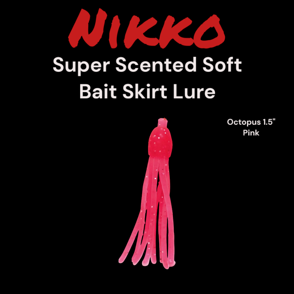 Nikko 1.5 Inch Pink Octopus Hoochie