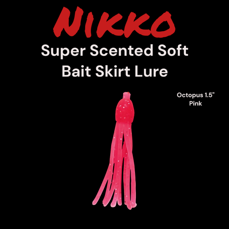 Nikko 1.5 Inch Pink Octopus Hoochie