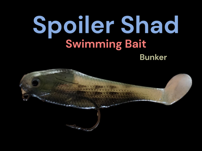 Spoiler Shad 3&quot; Chartreuse Bunker