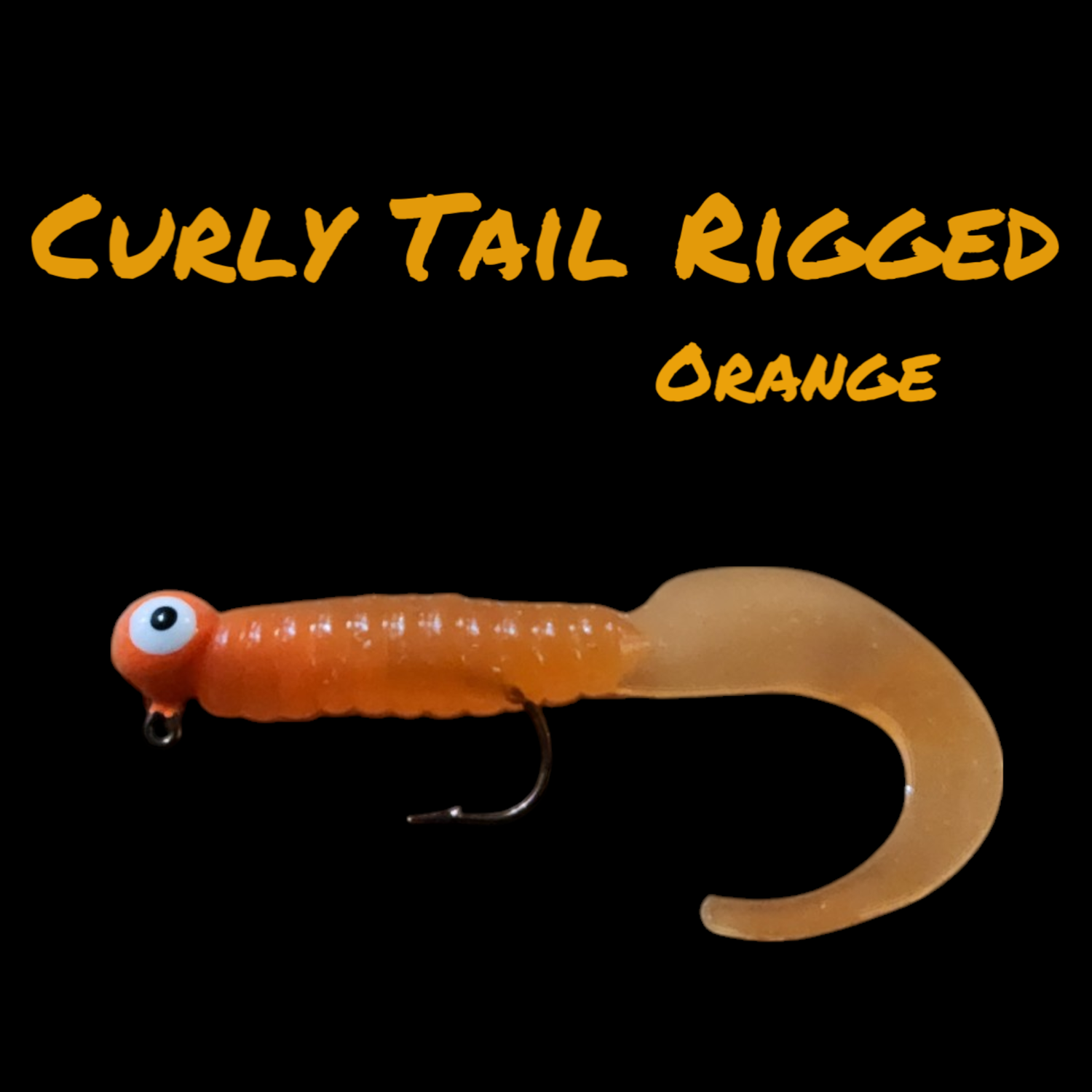 Curly Tails Rigged Orange