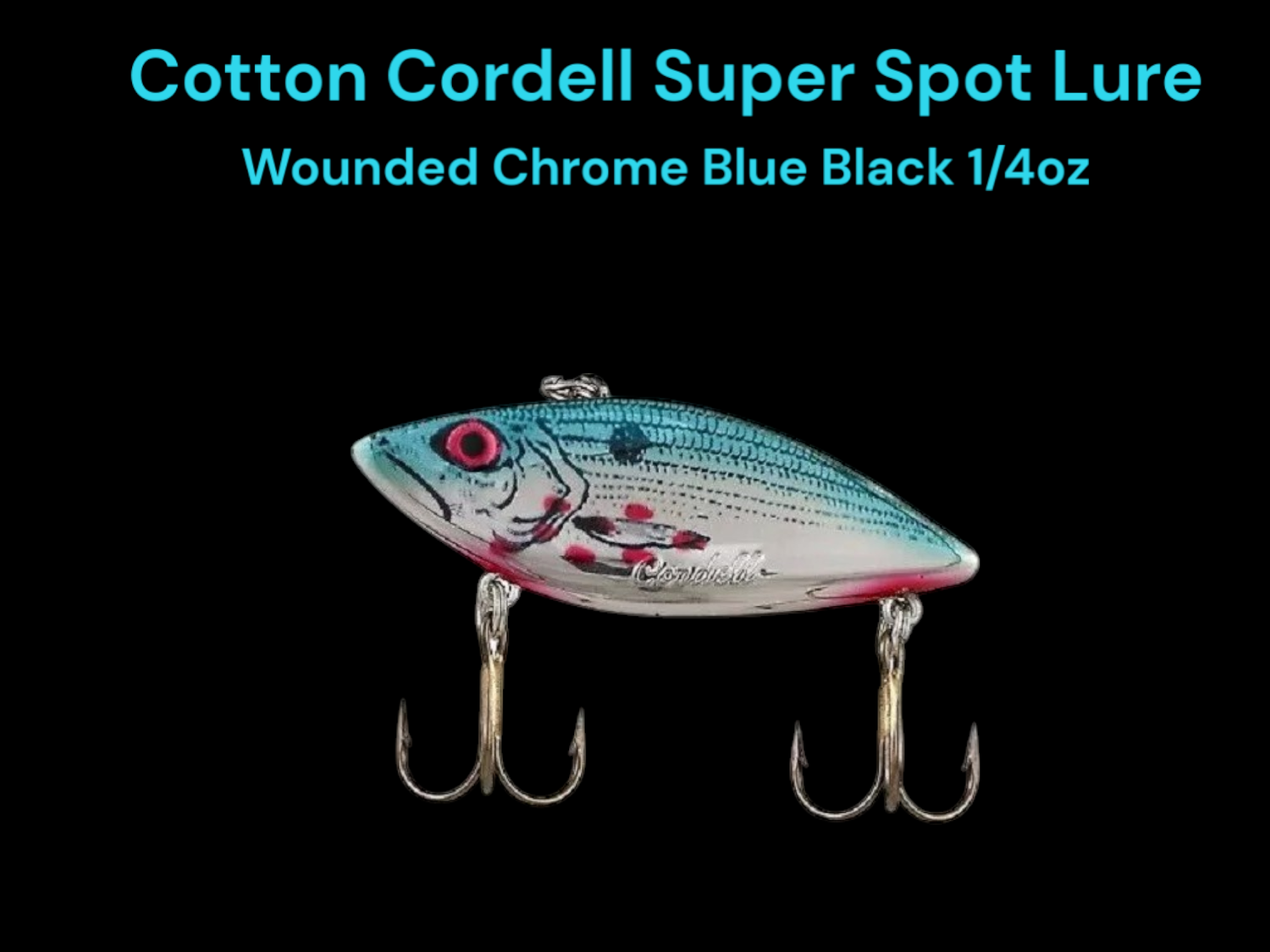 Cotton Cordell Lure Black Back 1/4oz
