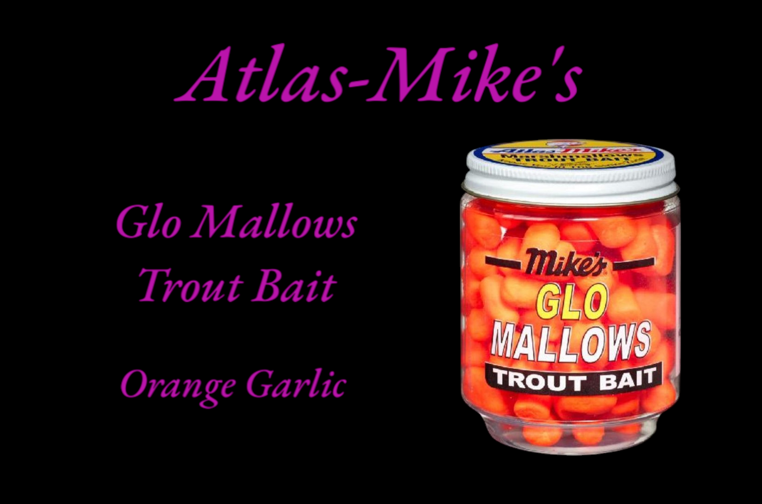 Mike&#39;s Glo Mallows Trout Bait Orange Garlic