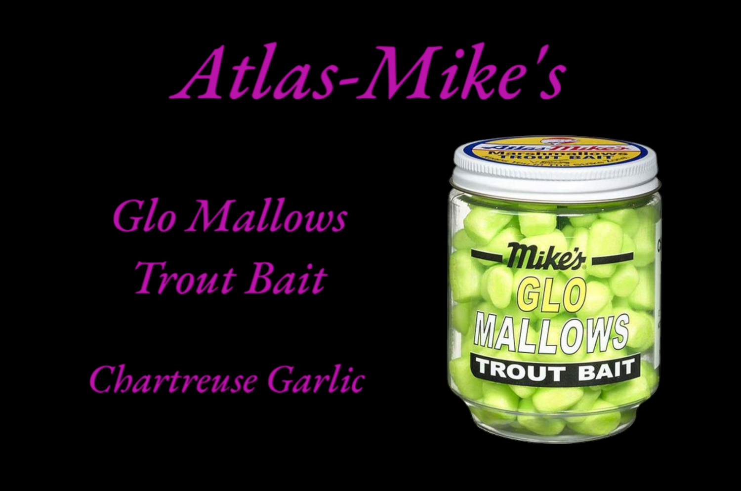 Mike&#39;s Glo Mallows Trout Bait Chartreuse Garlic